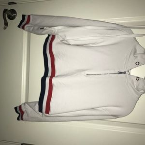 Good American Cropped Americana Hoodie